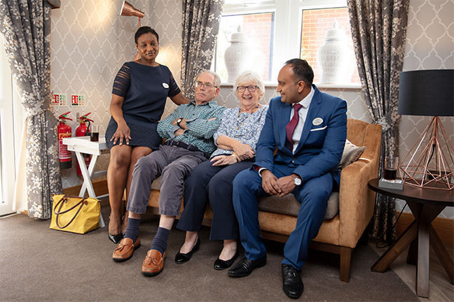 Residents and Team at Care Home Opening